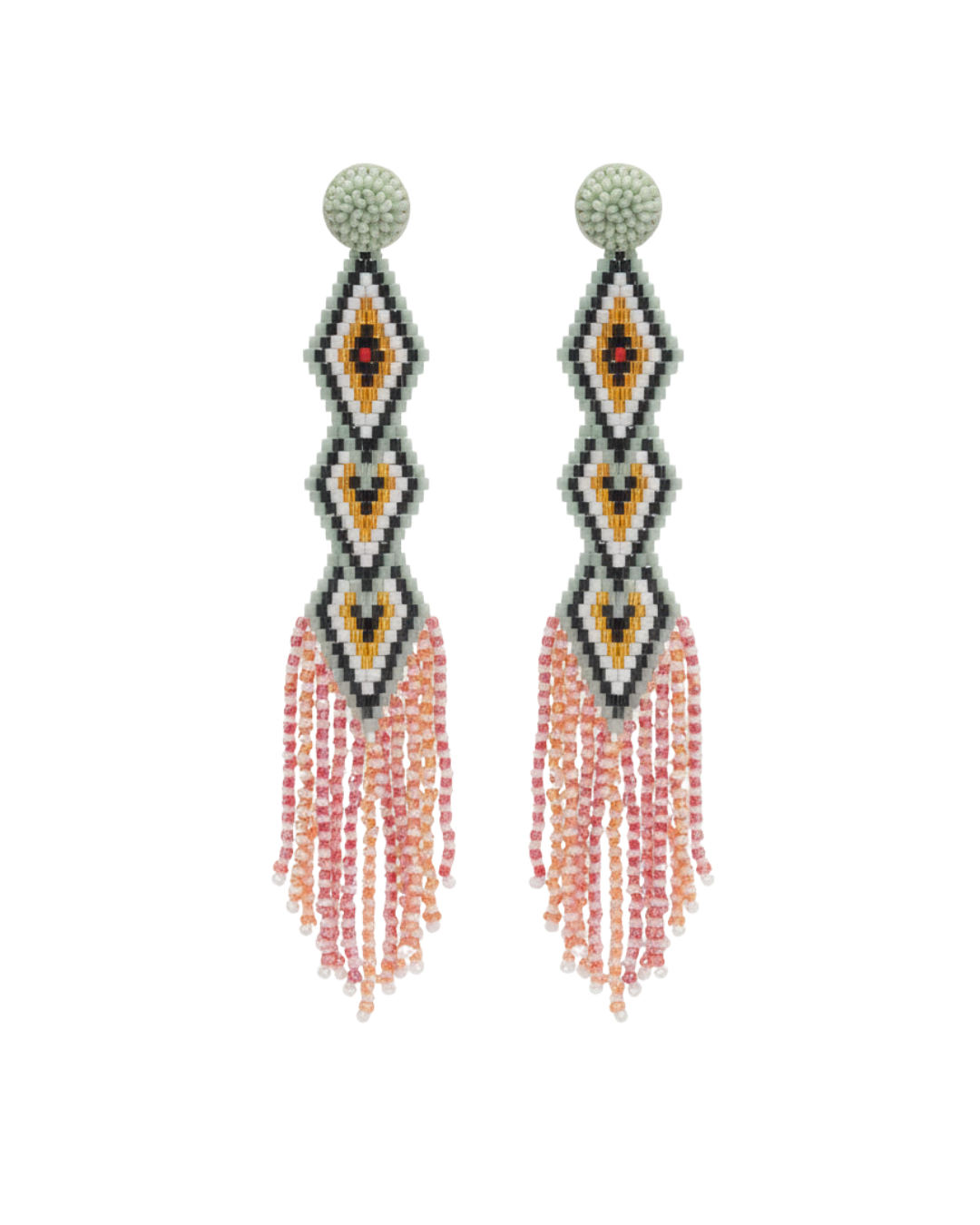 Coral Prism Earrings