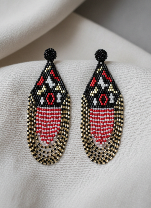 Crimson Mirage Earrings
