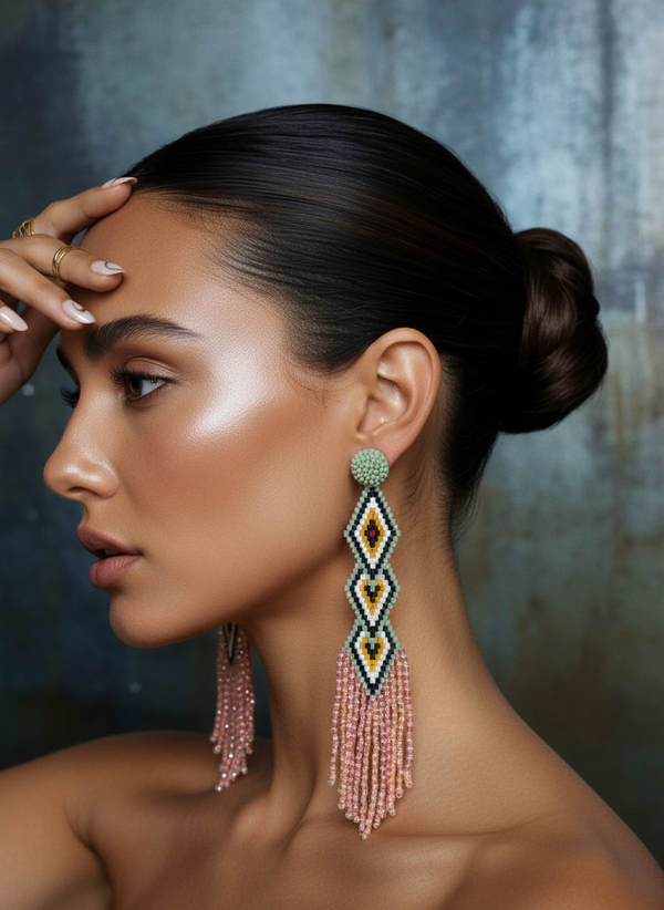 Coral Prism Earrings