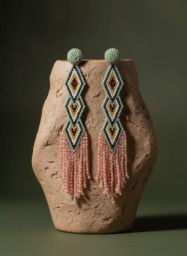 Coral Prism Earrings