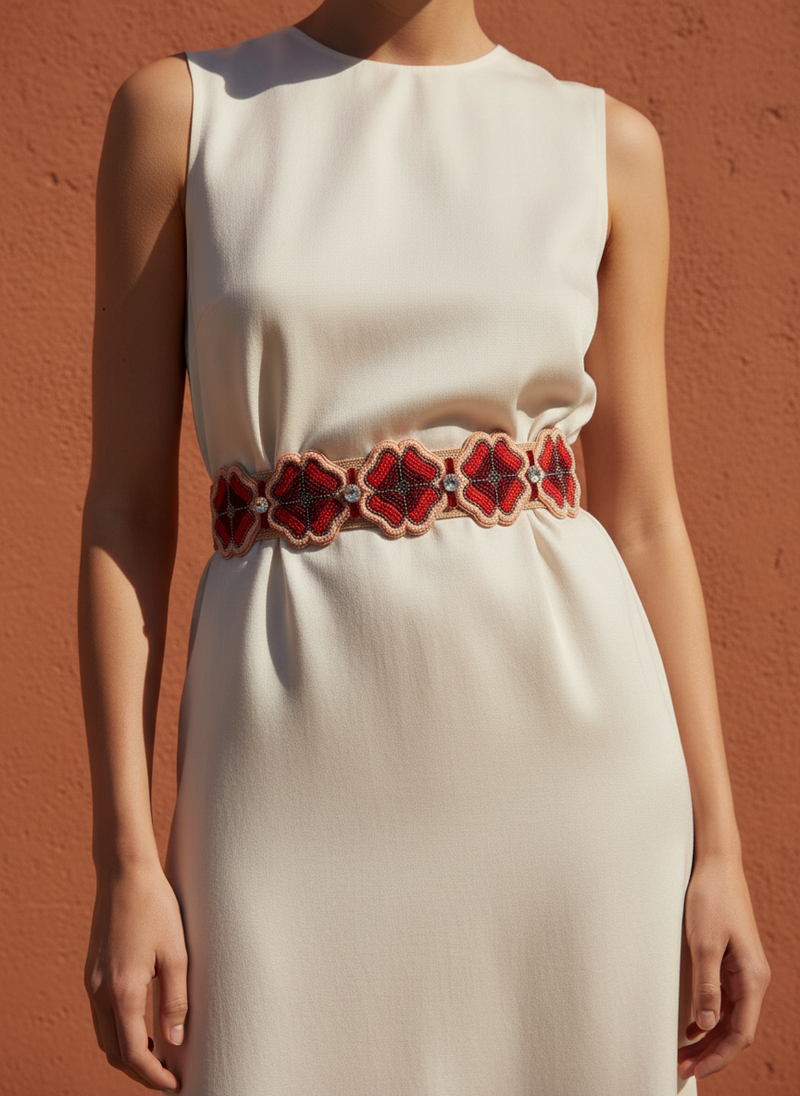 Cherry Floral Belt