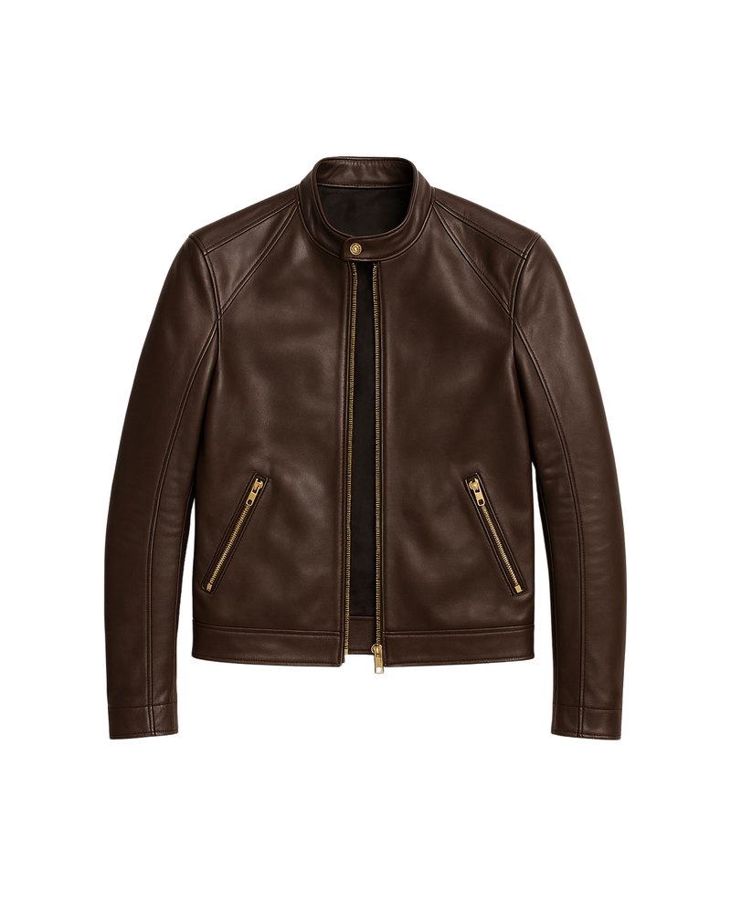WANDA MAXIMOFF CROPPED JACKET – Modern Heroine-Inspired Leather