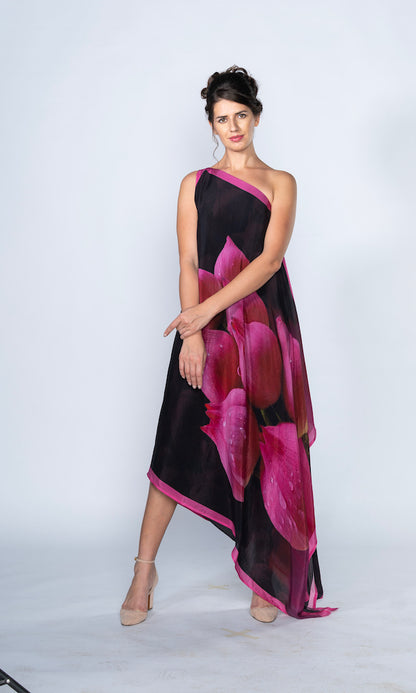 Black & Pink Vivana Dress