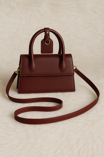 Fish Leather Emma Purse Black/Maroon/White bag