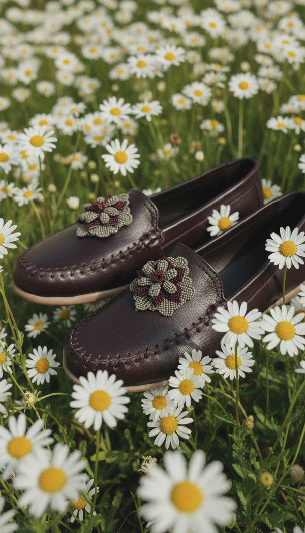 Brown Fish Leather Shoes