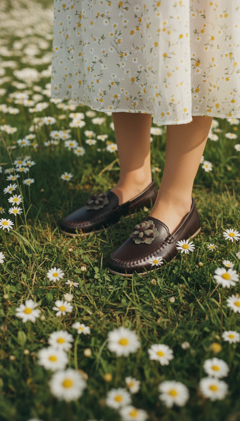 Brown Fish Leather Shoes