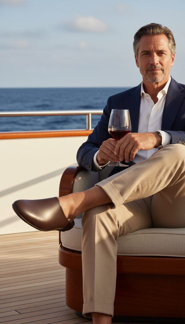 Light Brown Loafers with rubber sole
