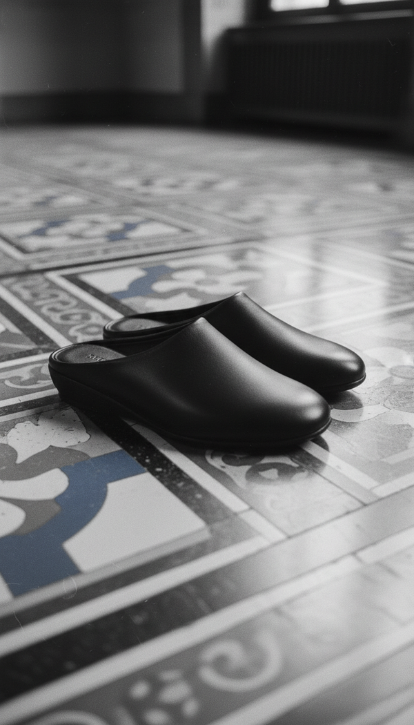 Black Loafers with rubber sole