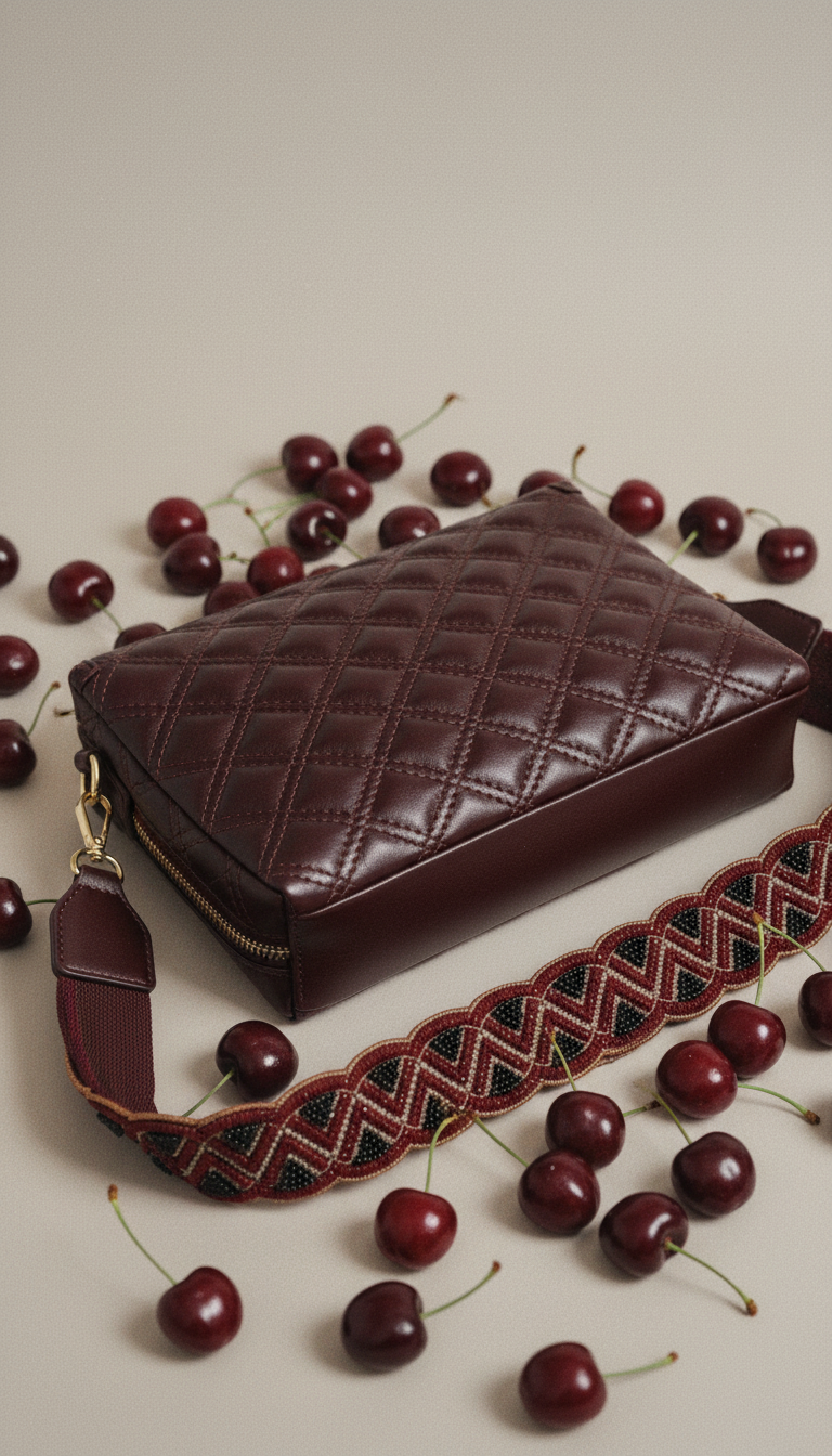 Brown Fish Leather Sling Bag