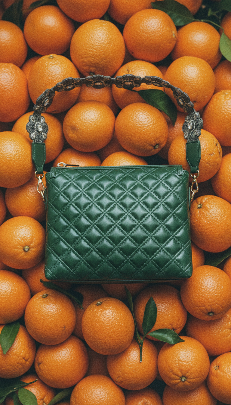 Green Fish Leather Sling Bag