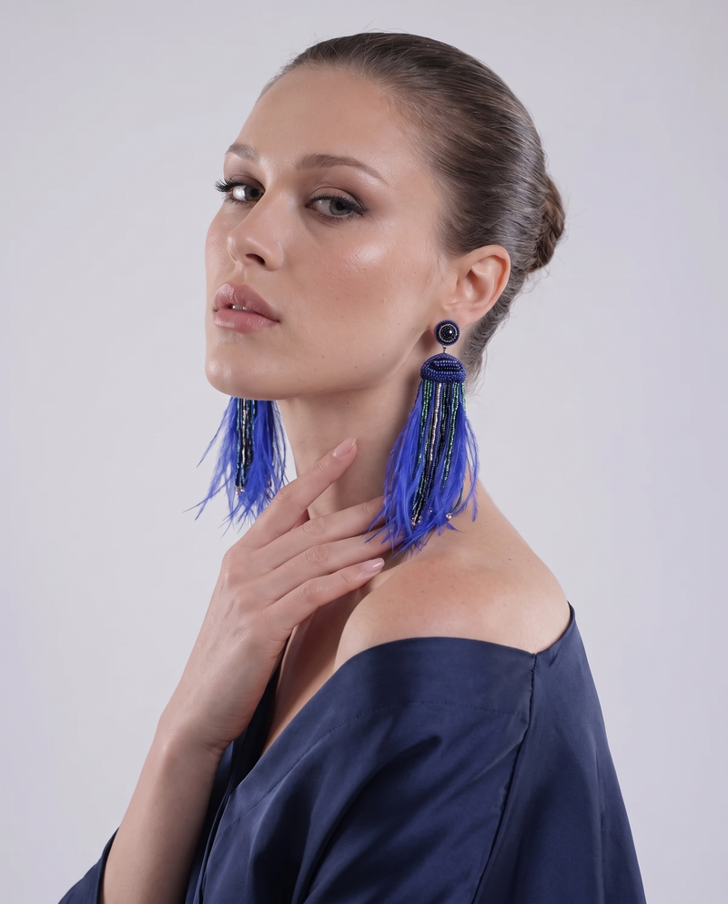Midnight Plumage Earrings