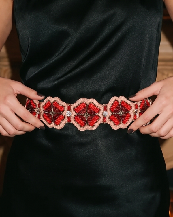 Cherry Floral Belt