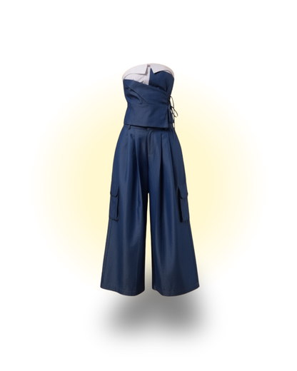 Denim Wide Co-ord Set