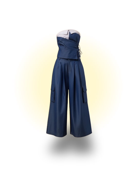 Denim Wide Co-ord Set
