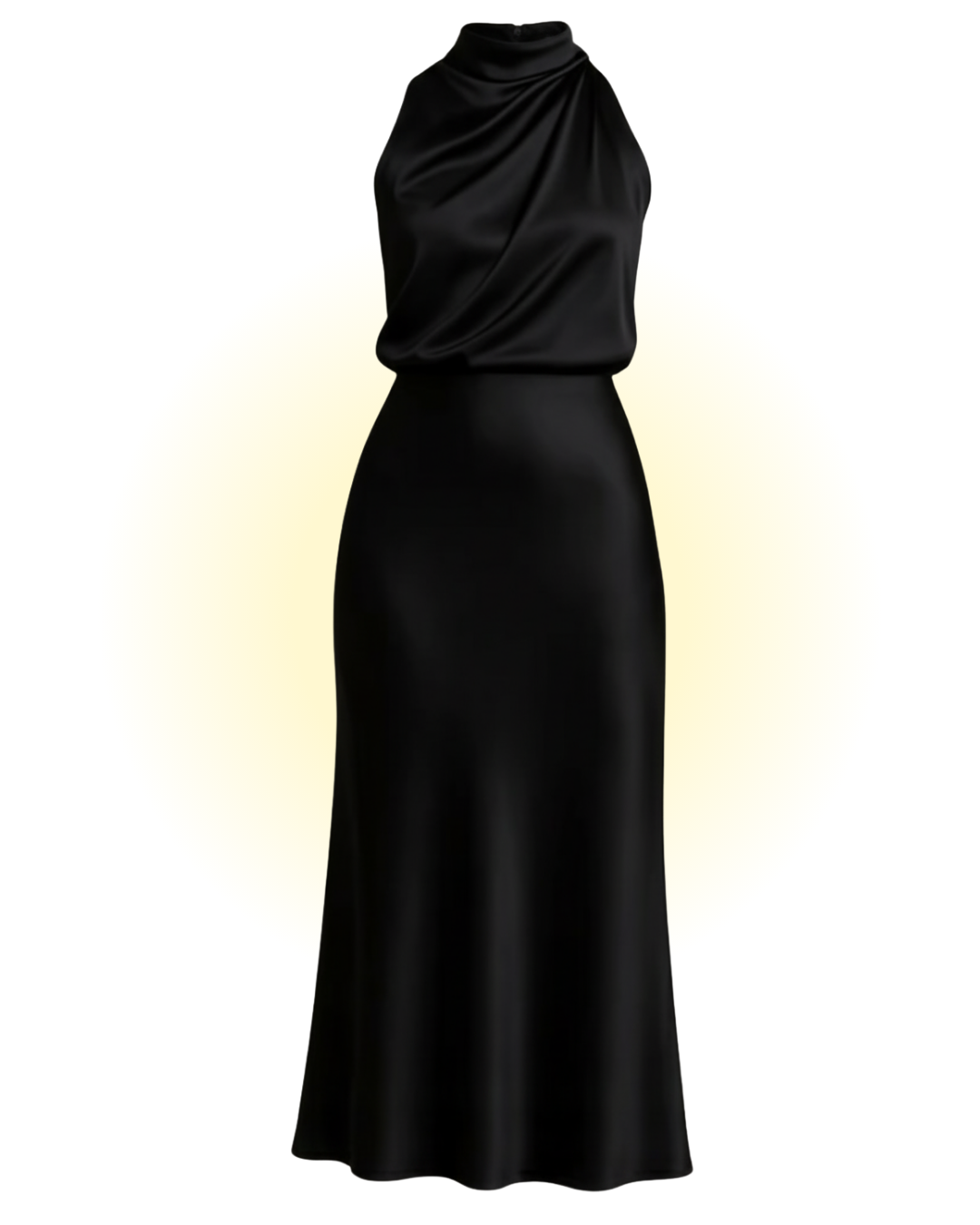 Drape detail Black- top and skirt co-ord set