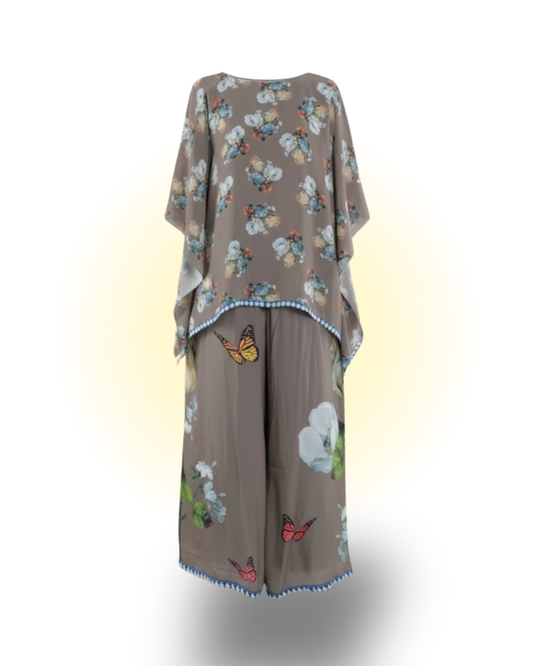 Floral Printed Handkerchief Co-ord Set