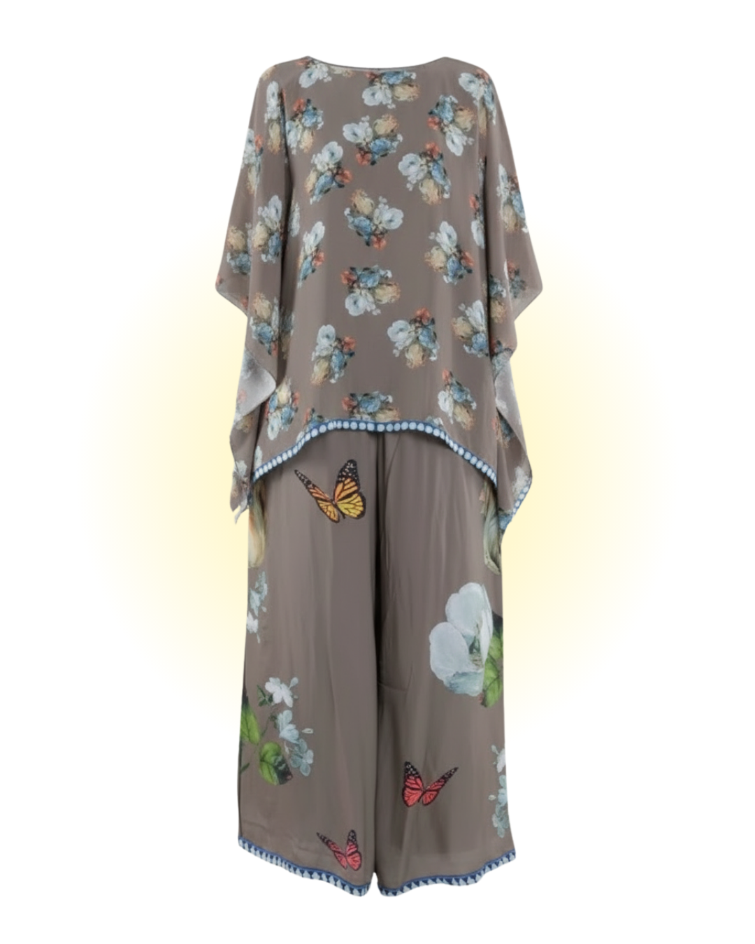 Floral Printed Handkerchief Co-ord Set