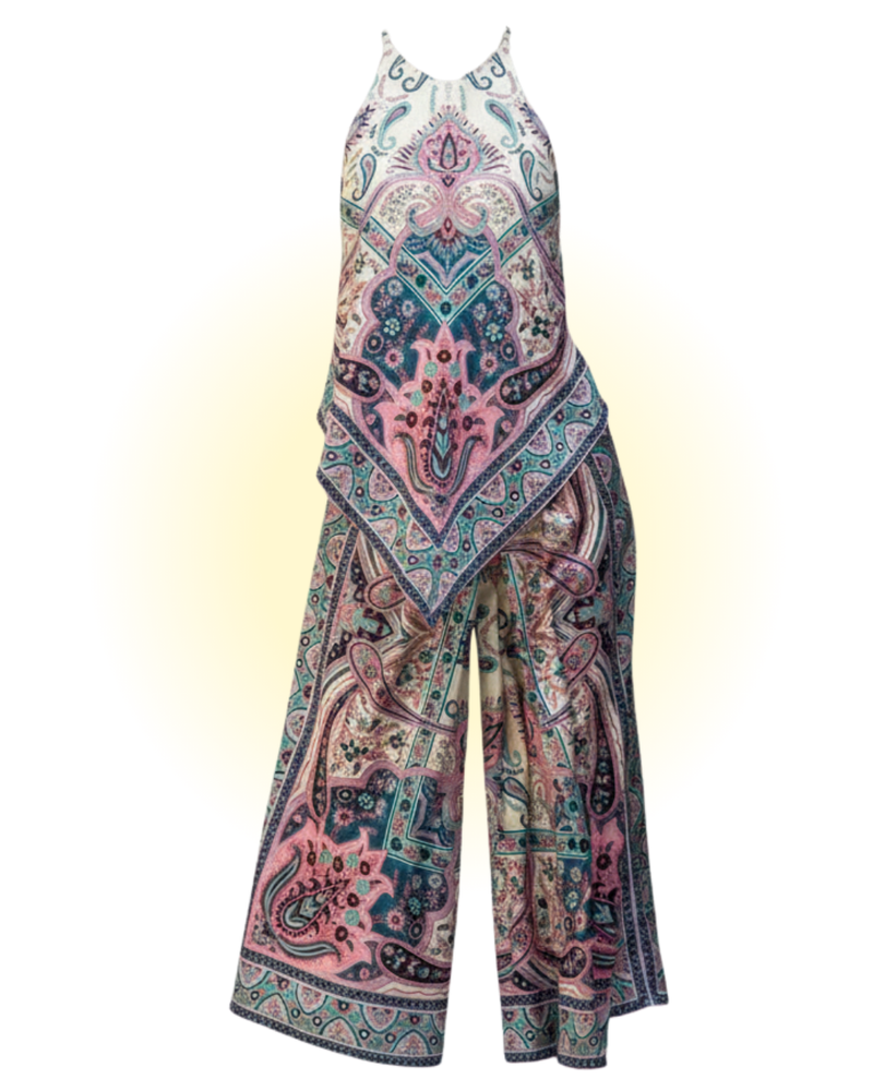 Paisley Halter Co-ord Set