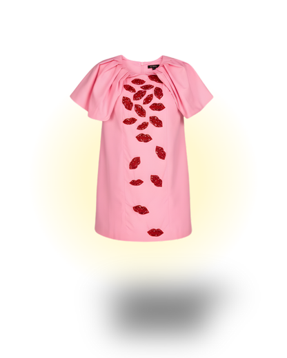 Kisses Embroidered Dress