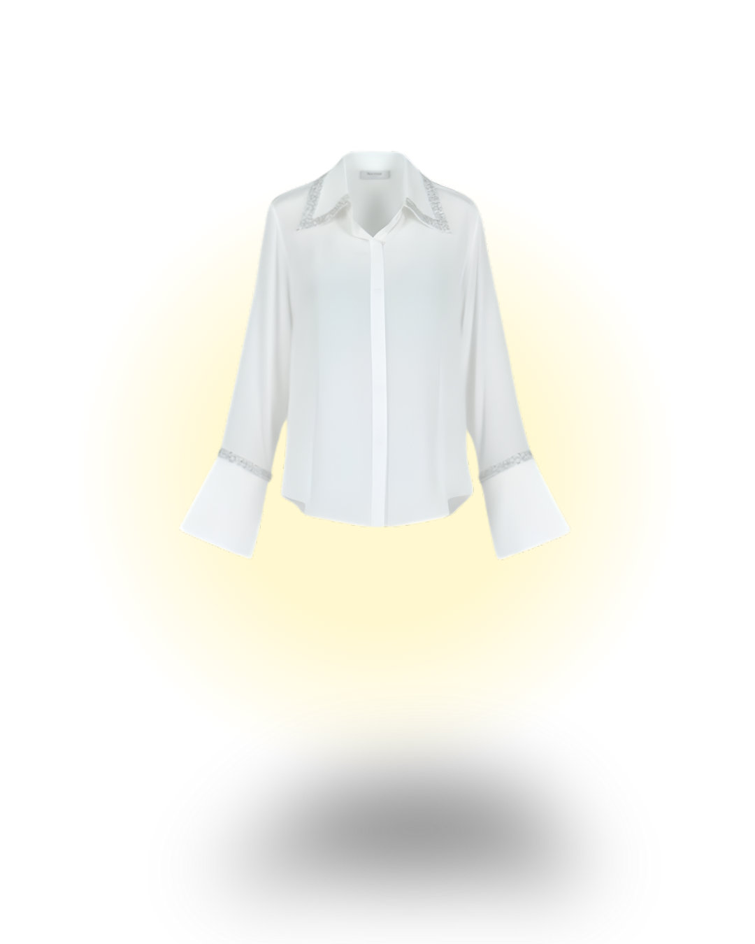 Gem Embellished Silk Shirt