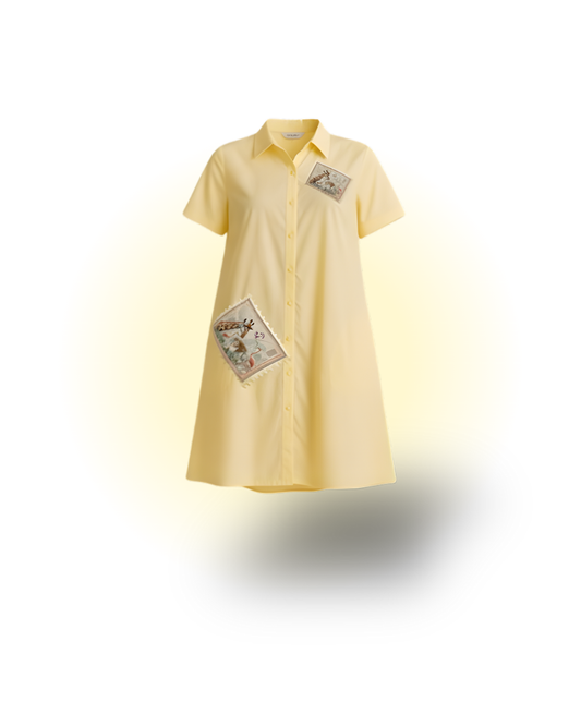 Safari Stamp Print Dress