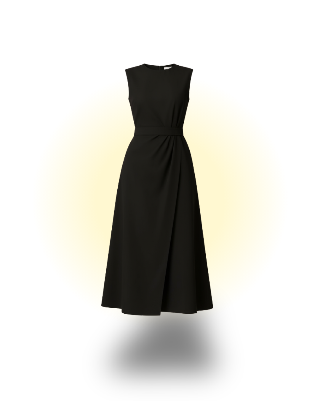Black Wrap belt Dress - Refined elegance in a timeless silhouette