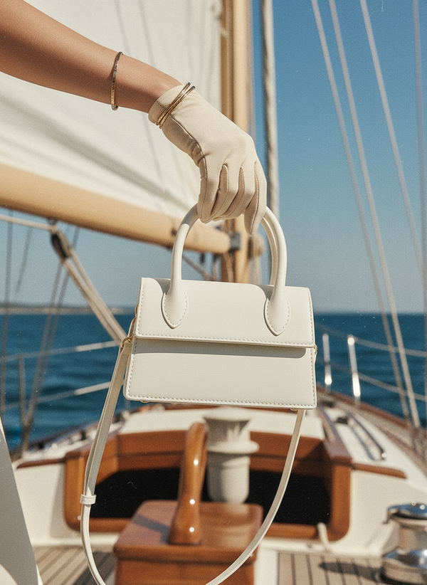 Fish Leather Emma Purse Black/Maroon/White bag